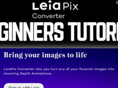 LeiaPix Review:Gear and Review